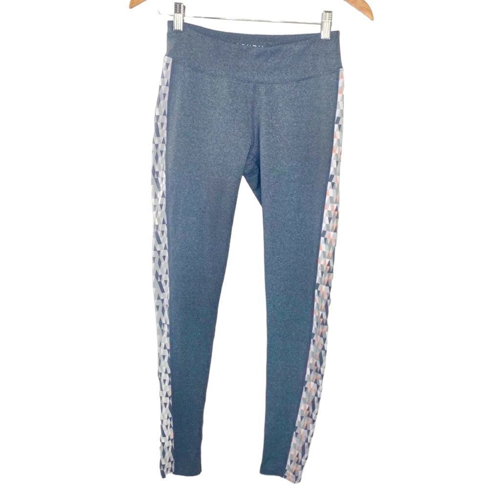 Soybu gray full length geometric stripe legging S